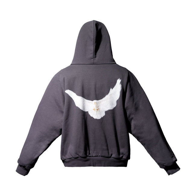 Dove Shrunken Hoodie - Black Image 2