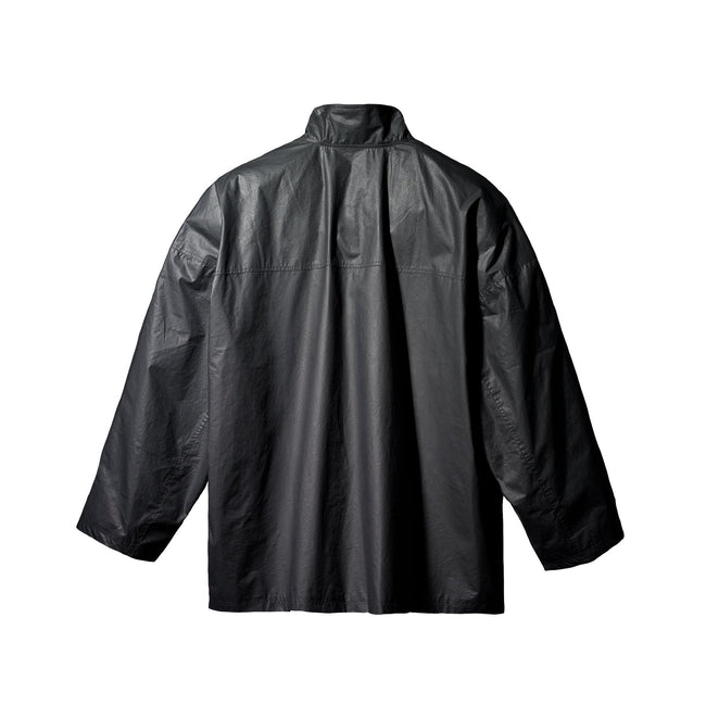 Coated Cotton Light Parka - Black Image 2