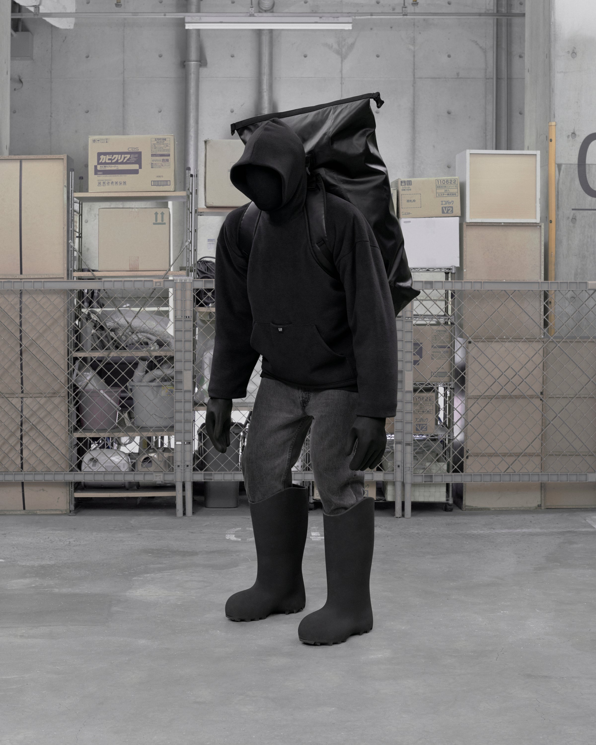 Polar Fleece Padded Hoodie - Dark Grey – YEEZY MAFIA STORE