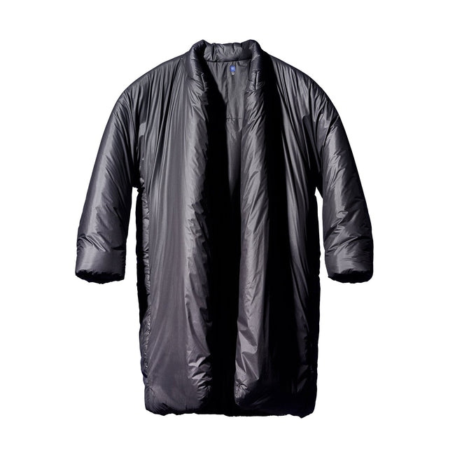 Long Round Jacket - Black Image 1