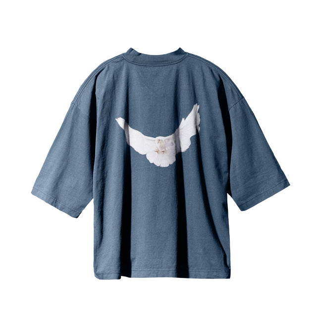 Dove 3/4 Sleeve Tee - Dark Blue Image 2